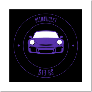 Ultraviolet Porsche 911 GT3 RS Posters and Art